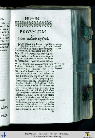 Proemium de scopo presentis opisculi