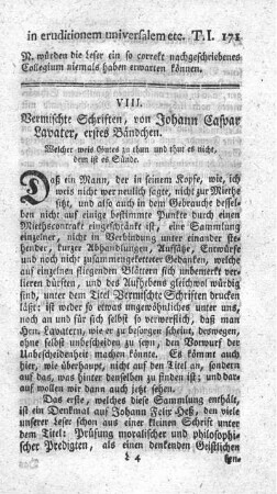 Vermischte Schriften. Bd.1.