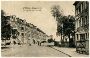 Böhlitz-Ehrenberg. Leipzigerstr. Ecke Schulstr.