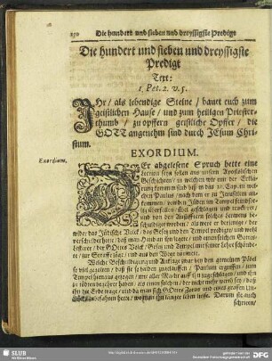 Die hundert und sieben und dreyssigste Predigt