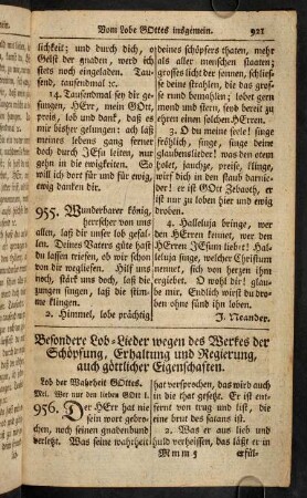 921-936, Vom Werke der Schöpfung, Erhaltung und Regierung