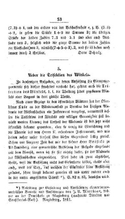 Ueber die Trisektion des Winkels