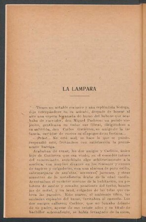 La lámpara