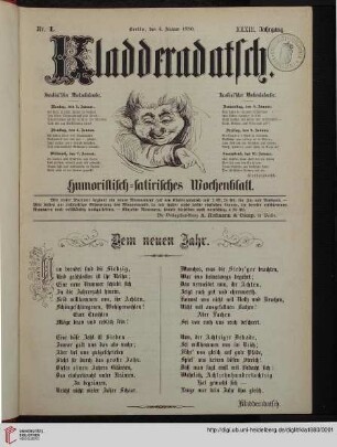 33: Kladderadatsch: Humoristisch-satirisches Wochenblatt