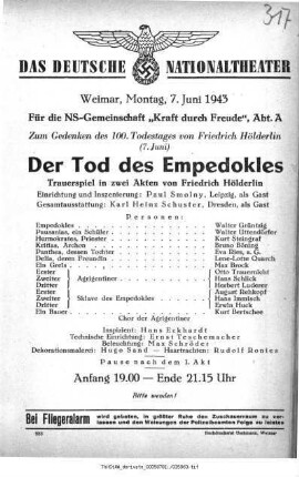 Der Tod des Empedokles