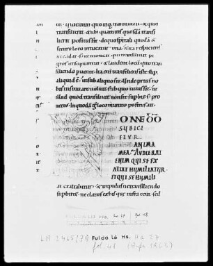 Augustinus, Enarrationes in Psalmos 51-100 — Initiale N, Folio 48 recto