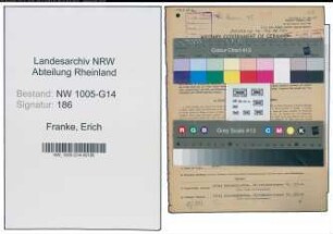 Entnazifizierung Erich Franke , geb. 01.09.1890 (Handlungsgehilfe)