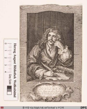 Bildnis Jean-Baptiste Poquelin, gen. Molière