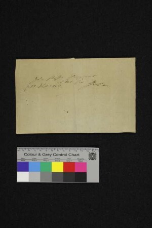 Brief von Johann Wolfgang von Goethe an Gebrüder Ramann, 17.11.1805