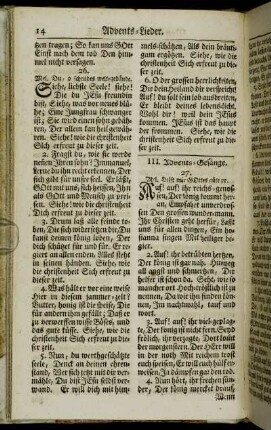 III. Advents-Gesänge.