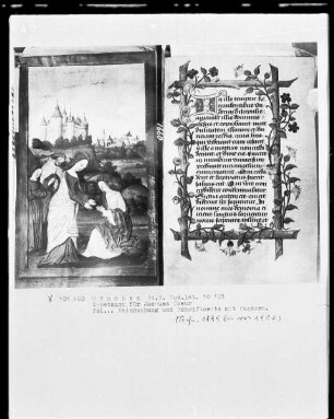 Lateinisches Gebetbuch mit Kalendarium — Heimsuchung