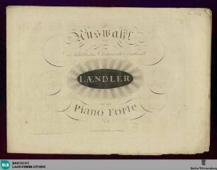 5: Auswahl der beliebtesten Oesterreichischer National Laendler : für das Piano Forte