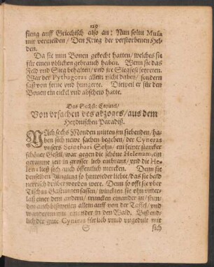 Das Sechste - Elffte Capittel/