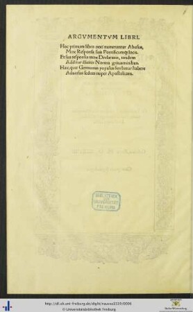 Argumentum Libri
