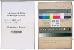 Entnazifizierung Johann Lichtenberg , geb. 01.04.1885 ()