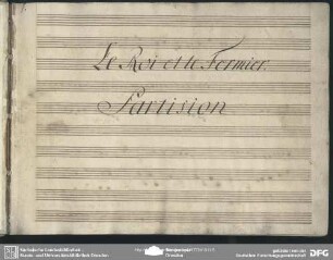 Le Roi et le fermier. Excerpts - Mus.3271-F-503