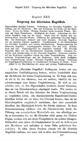 Kapitel XXII. Ursprung der diluvialen Nagelfluh.