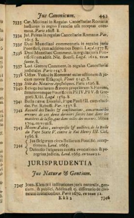 443-445, Jurisprudentia