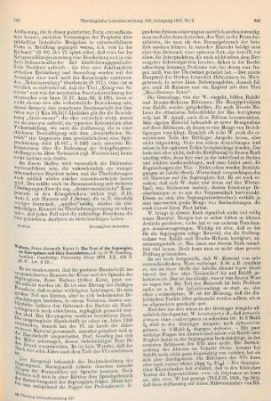 345-348 [Rezension] Walters, Peter, The text of the Septuagint
