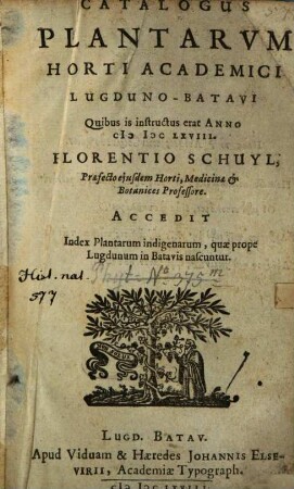 Catalogus plantarum horti academici Lugduno-Batavi ...