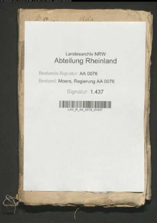 Stift Xanten gegen Telman, Hoevel und Peter Dickmann wegen entführten Zehntens