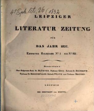 Leipziger Literaturzeitung. 1832,1