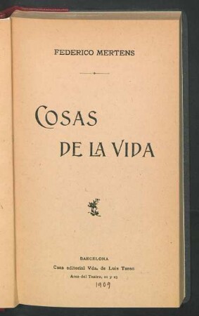 Cosas de la vida