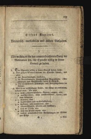 Elftes Kapitel. Literarisch-methodische und andere Aufgaben