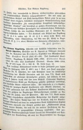 461-462 [Rezension] Schmid, Georg, Das unterirdische Rom