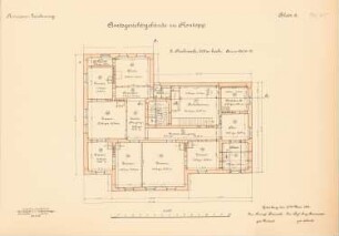 Amtsgerichts- und Gefängnisgebäude, Kontopp: Grundriss 2.OG 1:100