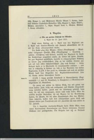 a) Bis zur zweiten Schlacht bei Münster