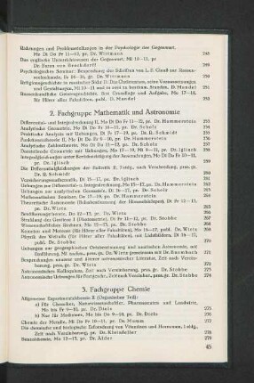 2. Fachgruppe Mathematik und Astronomie