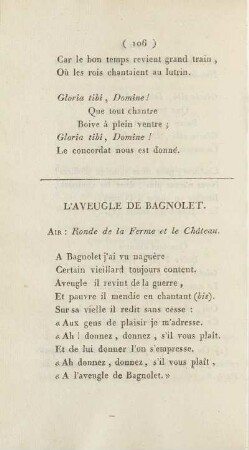 L'Aveugle De Bagnolet.