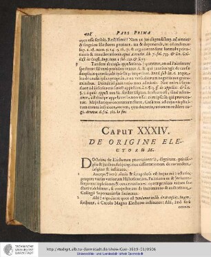 Pars Prima. Caput XXXIV.