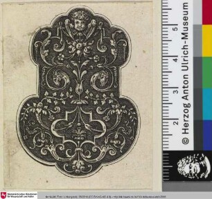 [Ornament mit dem Kopf eines Cherubs]
