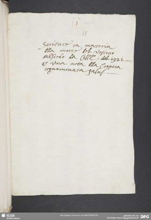[Faszikel 12: Zum Tod von Manfredo da Collalto, Bischof von Feltre und Belluno, mit einem Exzerpt aus einer sogenannten Chronica Palus]