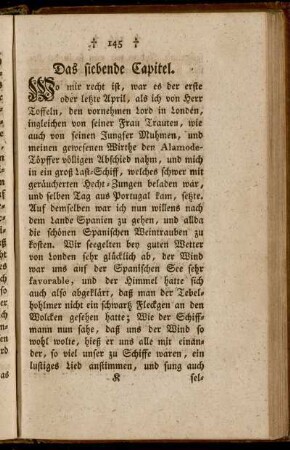 Das siebende Capitel