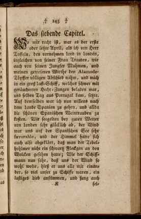 Das siebende Capitel