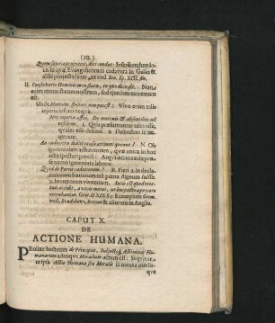 Caput X. De Actione Humana.