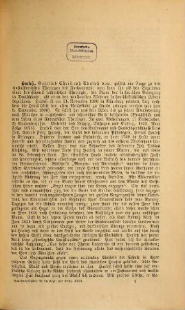Real-Encyklopädie für protestantische Theologie und Kirche : unter Mitwirkung viele protestantischer Theologen und Gelehrten, 18. Nachträge: Harleß bis Schluß, Generalregister
