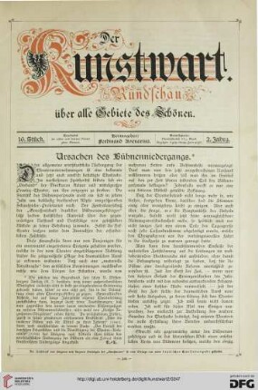 Ursachen des Bühnenniedergangs