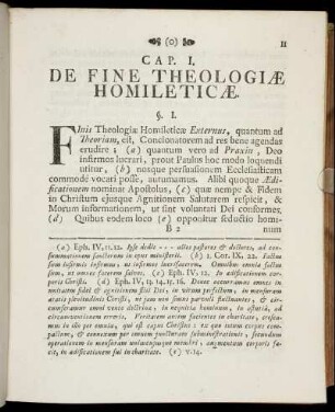 Cap. I. De Fine Theologiæ Homileticæ.