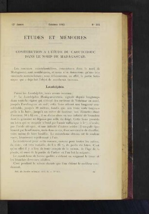 Études Et Mémoires.