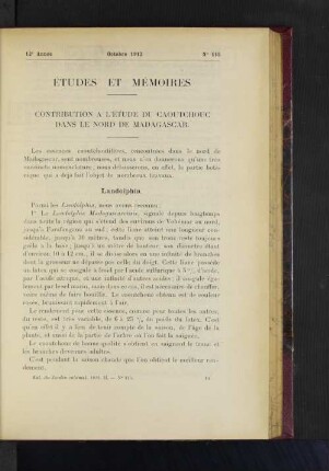 Études Et Mémoires.