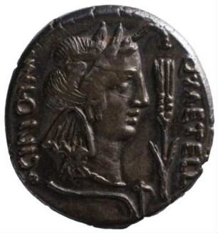 Münze, Denar, 47-46 v. Chr.