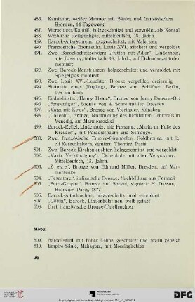 Möbel (Nr. 509-546)