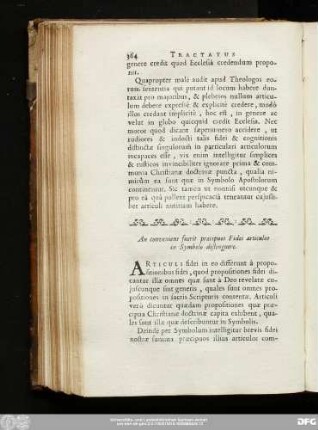 An conveniens fuerit praecipuos Fidei articulos in Symbolo distinguere.