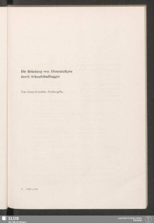 Die Beladung von Abraumzügen durch Schaufelradbagger