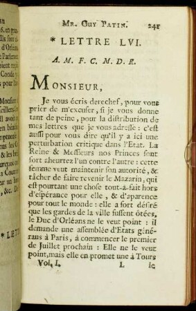 Lettre LVI. - Lettre LX.