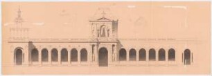 Halle mit Pavillons (Wandelhalle ?): Ansicht